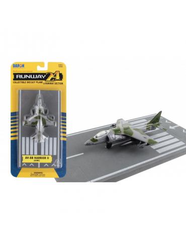 MAQUETTE METAL JOUET AV8B HARRIER II GREEN CAMOUFLAGE 