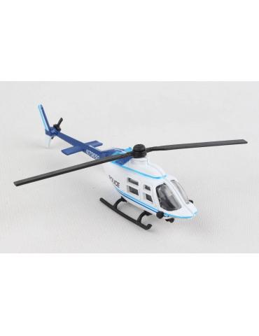 MAQUETTE METAL JOUET BELL 206 JET RANGER RUNWAY 24