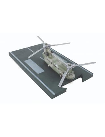 MAQUETTE METAL JOUET HELICOPTERE CH47 CHINOOK RUNWAY 24