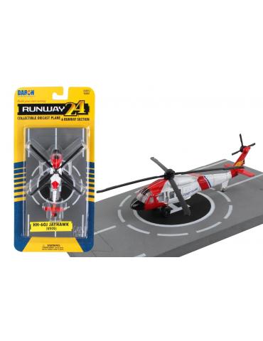 MAQUETTE JOUET HH60-J JAYHAWK COAST GUARD RUNWAY 24