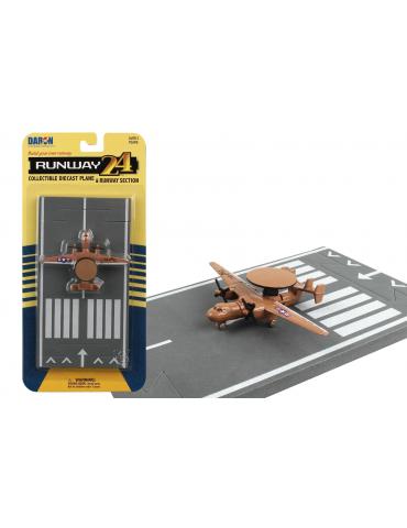MAQUETTE METAL JOUET BOEING E2C HAWKEYE RUNWAY 24