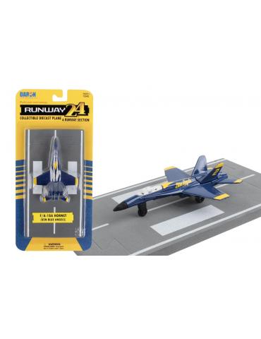 MAQUETTE METAL JOUET F18 BLUE ANGEL RUNWAY 24
