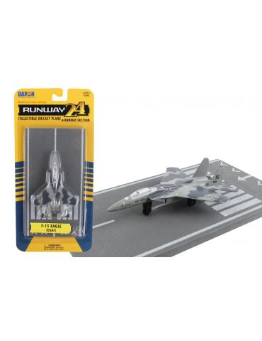 MAQUETTE METAL JOUET F15 MILITARY RUNWAY 24