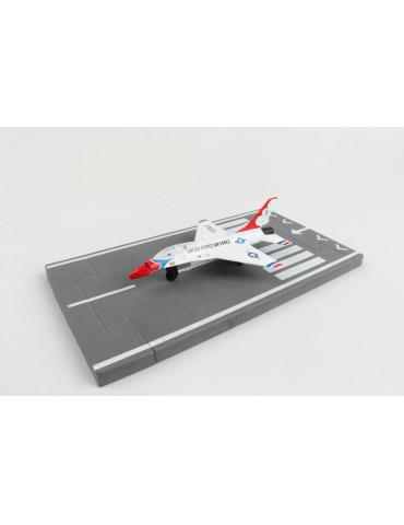 MAQUETTE METAL JOUET F16 THUNDERBIRD RUNWAY 24