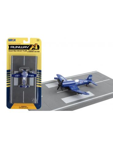 MAQUETTE METAL JOUET F4U CORSAIR USMC RUNWAY 24
