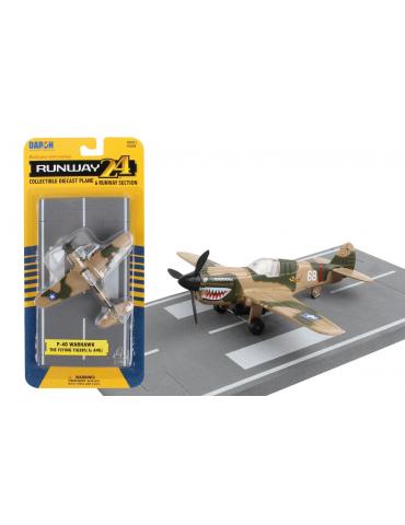 MAQUETTE METAL JOUET P40 FLYING TIGERS RUNWAY 24