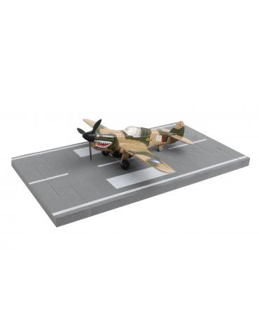 MAQUETTE METAL JOUET P40 FLYING TIGERS RUNWAY 24