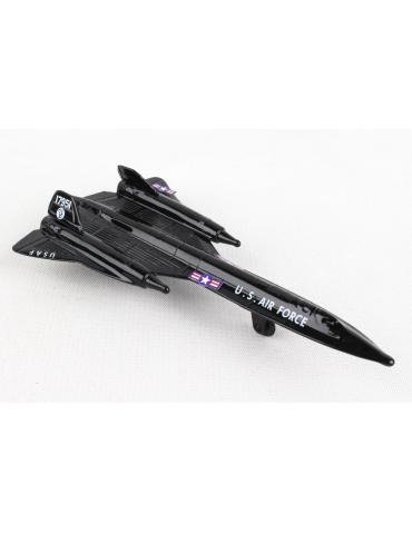 MAQUETTE METAL JOUET SR71 BLACKBIRD RUNWAY 24