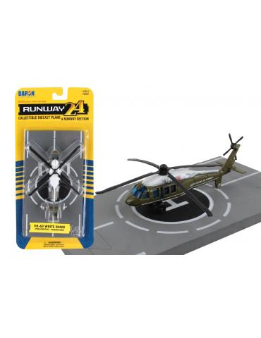 MAQUETTE METAL JOUET UH60 BLACKHAWK PRESIDENTIEL RUNWAY 24