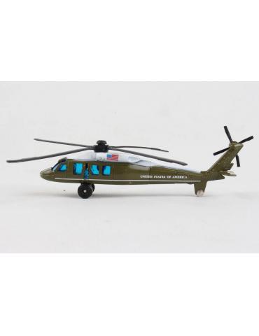 MAQUETTE METAL JOUET UH60 BLACKHAWK PRESIDENTIEL RUNWAY 24