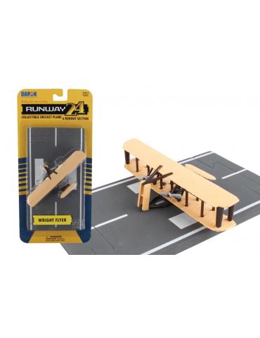 MAQUETTE METAL JOUET WRIGHT FLYER RUNWAY 24