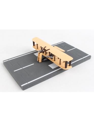 MAQUETTE METAL JOUET WRIGHT FLYER RUNWAY 24