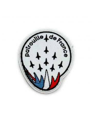 PATCH PATROUILLE DE FRANCE LOGO BLANC BRODÉ EDITION 2026