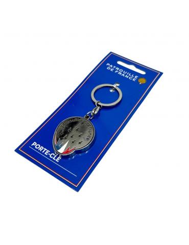 PORTE CLES PATROUILLE DE FRANCE MÉTAL LOGO ORIGINAL 