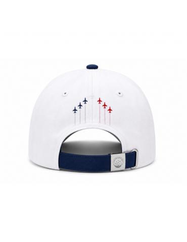 CASQUETTE PATROUILLE DE FRANCE PAF TRICOLORE BLANCHE 
