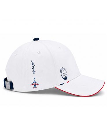CASQUETTE PATROUILLE DE FRANCE PAF TRICOLORE BLANCHE 