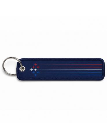 PORTE CLES PATROUILLE DE FRANCE TRICOLORE TISSUS