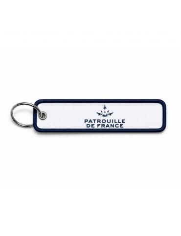 PORTE CLES PATROUILLE DE FRANCE TRICOLORE TISSUS