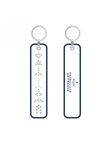 PORTE CLES FLAMME PATROUILLE DE FRANCE FORMATION TISSUS