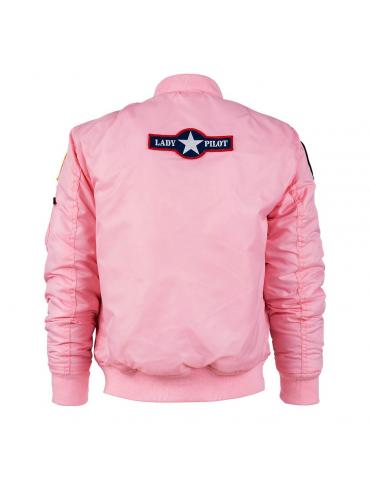 BLOUSON FLIGHT JACKET ROSE LADY PILOT ENFANT