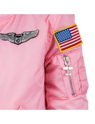 BLOUSON FLIGHT JACKET ROSE LADY PILOT ENFANT
