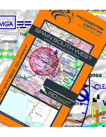 CARTE ESPAGNE SUD OUEST ROGERS DATA 1/500.000