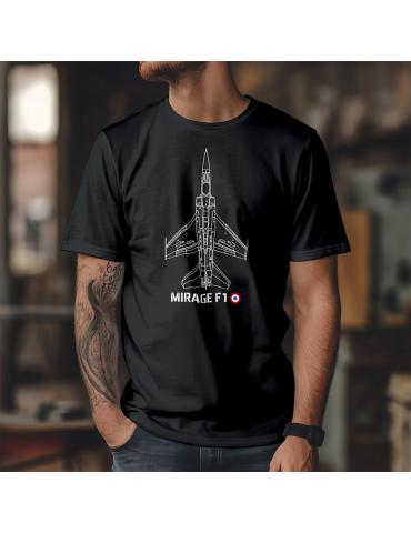 T SHIRT AVION DE CHASSE MIRAGE F1