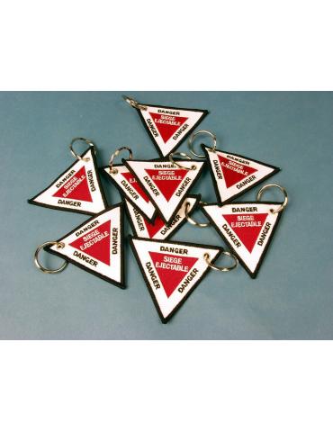 PORTE CLE DANGER SIEGE EJECTABLE 